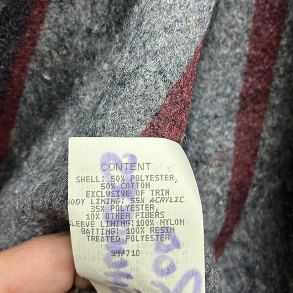 Vintage Aztec Bomber Jacket 80s 90s Streetwear Tribal Black Green Vtg Rare - Picture 13 of 13